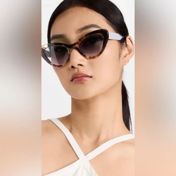 Prada NWT Havana Light Violet Gradient Blue Sunglasses display picture 3